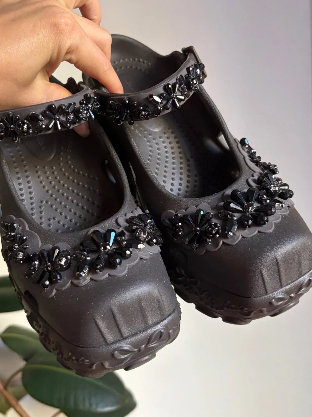 Simone Rocha X Crocs Ballerina Platform Size 6 Espresso